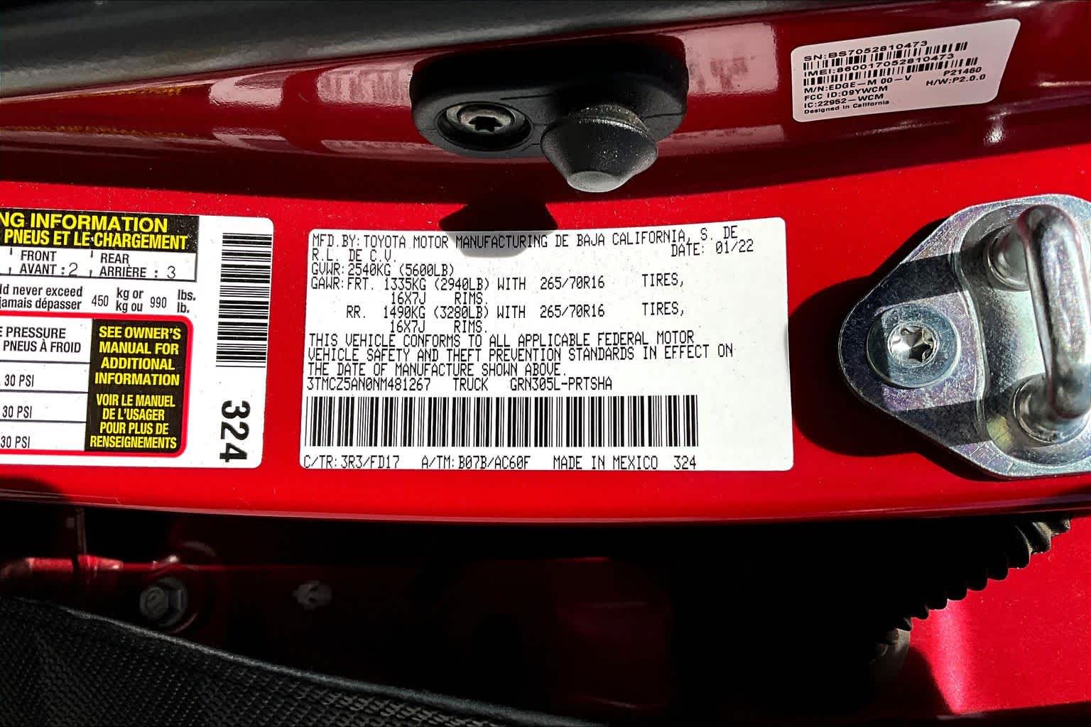 2022 Toyota Tacoma TRD Off Road