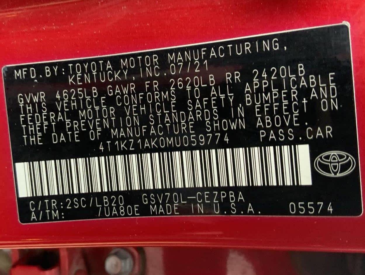 2021 Toyota Camry TRD V6