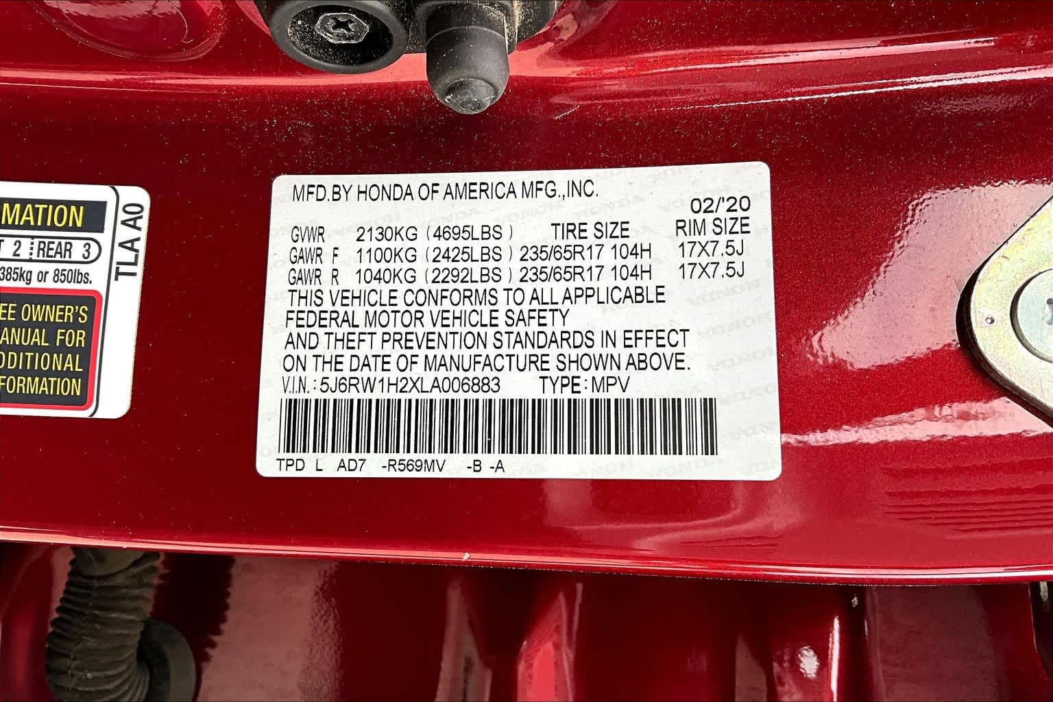 2020 Honda CR-V LX