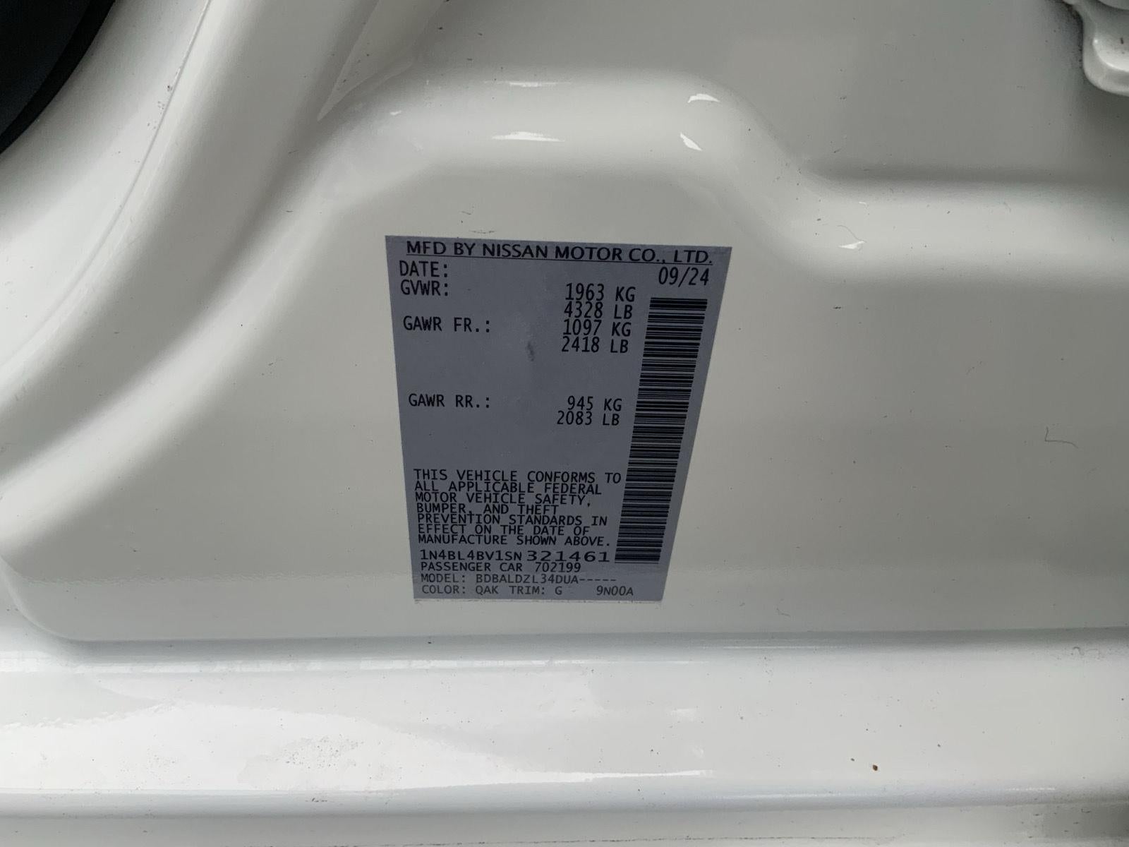 2025 Nissan Altima S