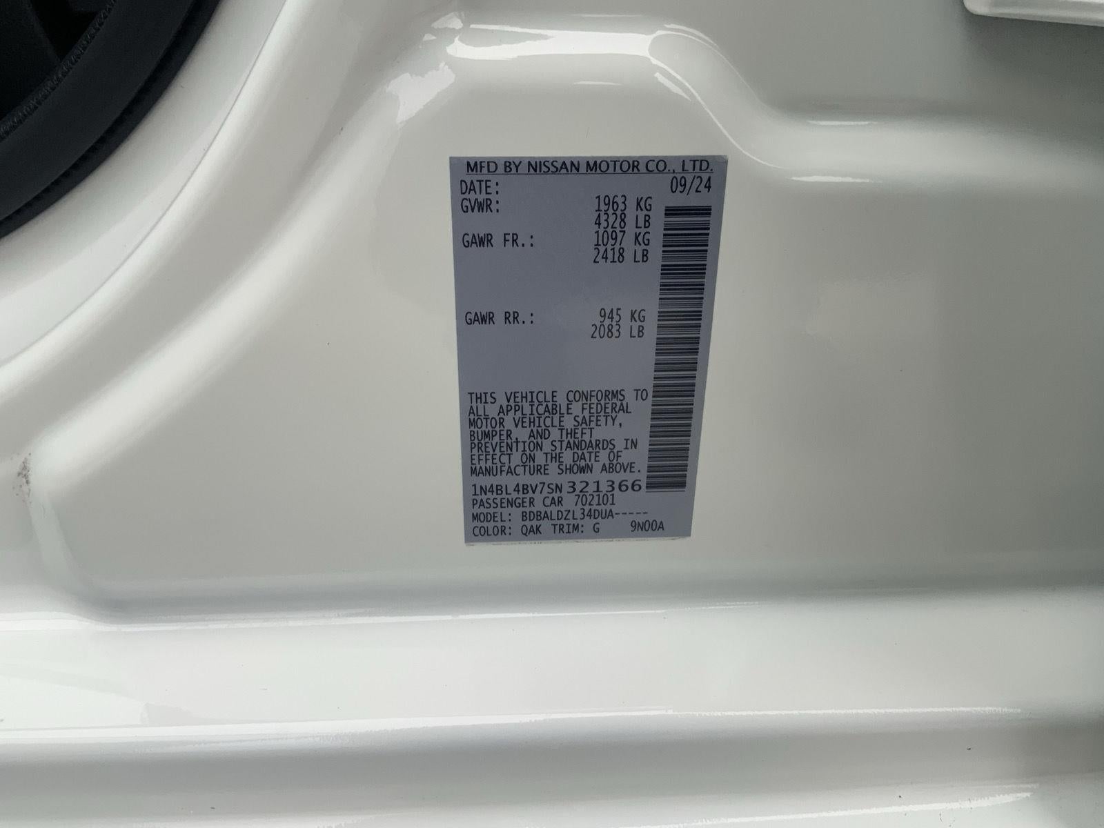 2025 Nissan Altima S