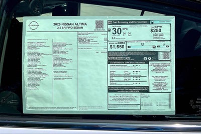 2026 Nissan Altima SR