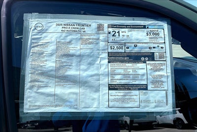2025 Nissan Frontier Crew Cab PRO-X®