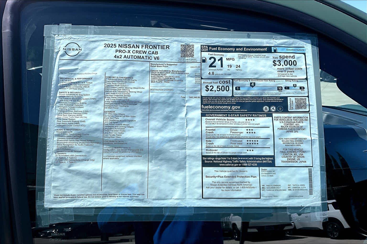 2025 Nissan Frontier Crew Cab PRO-X®