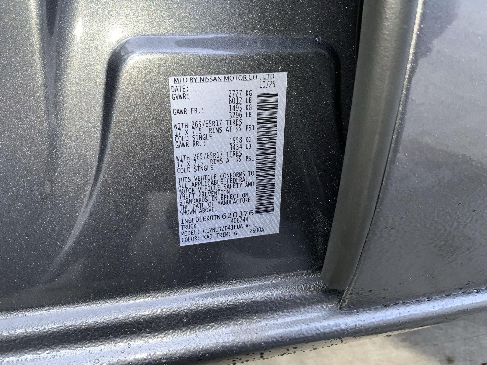 2026 Nissan Frontier Crew Cab SV