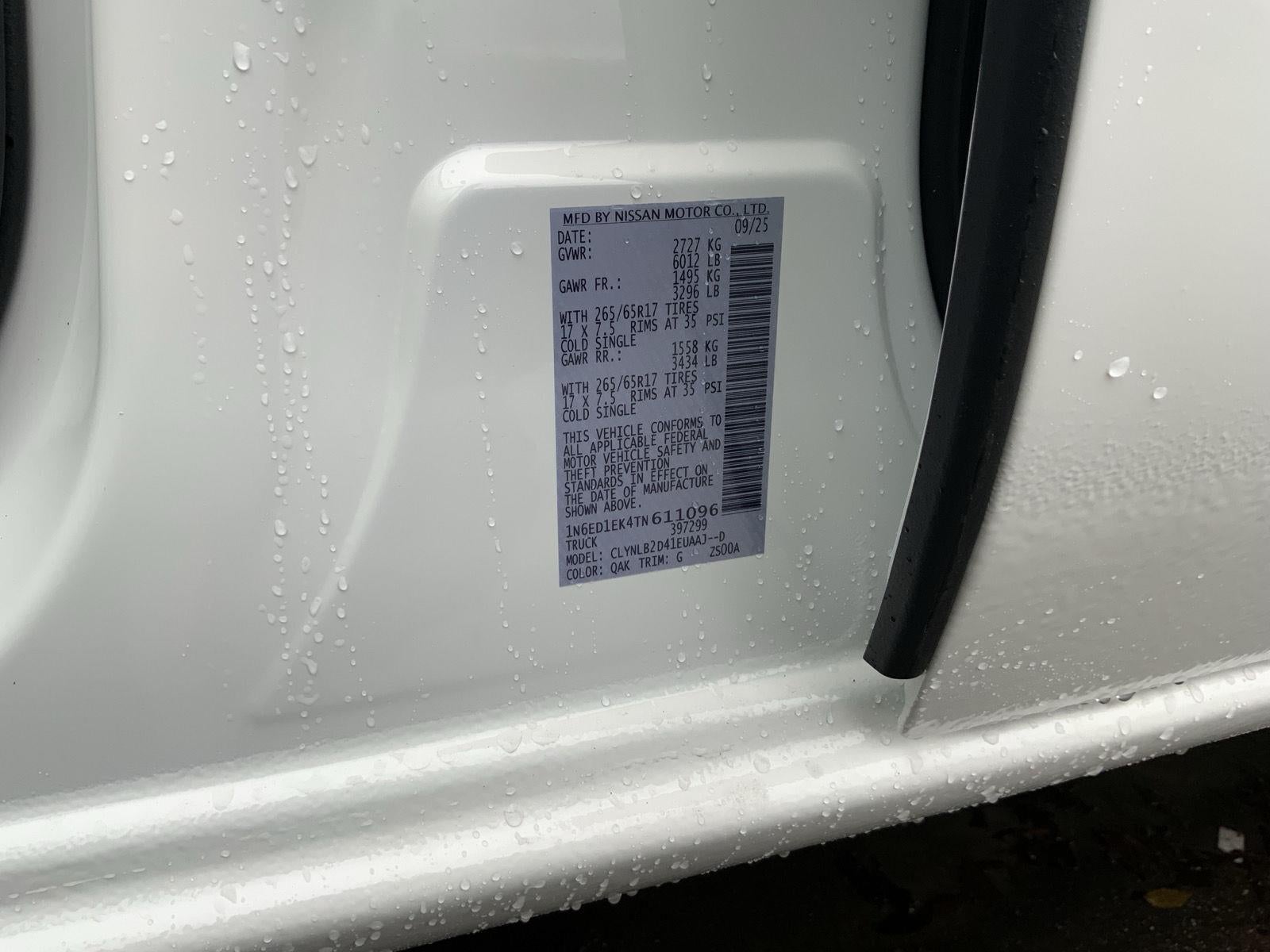 2026 Nissan Frontier Crew Cab SV