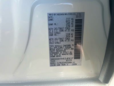 2026 Nissan Frontier Crew Cab PRO-4X®