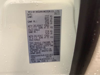 2026 Nissan Frontier Crew Cab SV