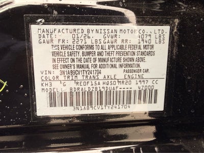 2026 Nissan Sentra SV