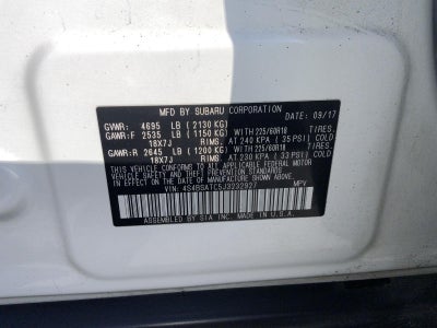 2018 Subaru Outback Touring