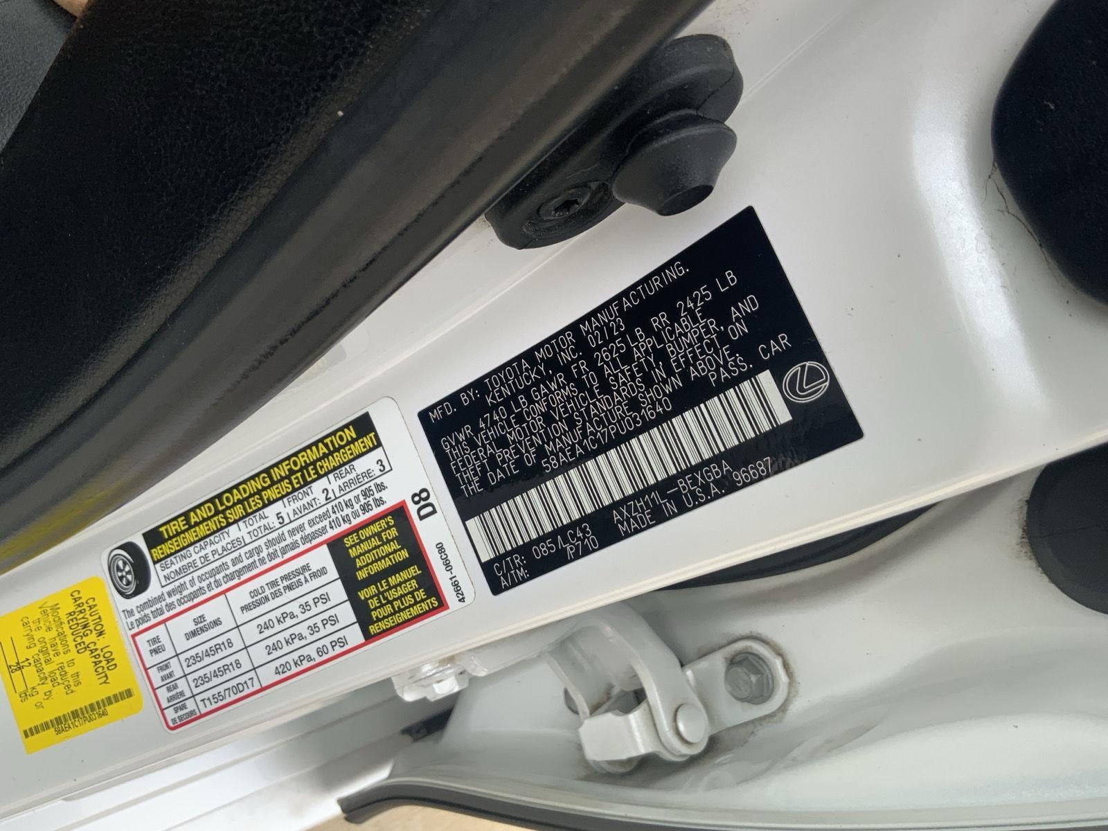 2023 Lexus ES ES 300h Luxury