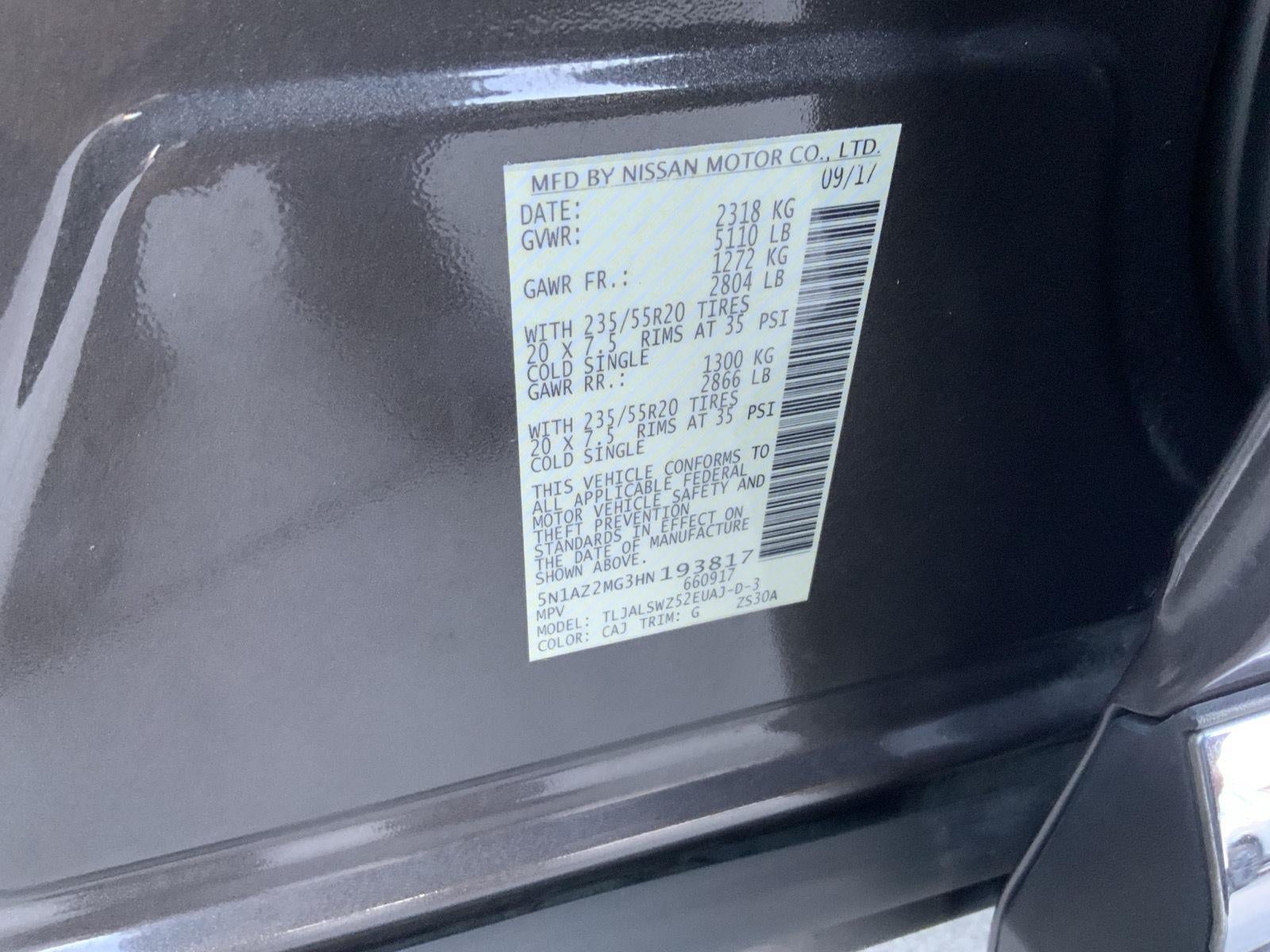 2017 Nissan Murano Platinum