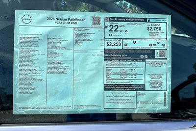 2026 Nissan Pathfinder Platinum