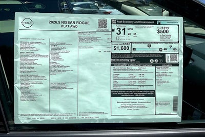 2026 Nissan Rogue Platinum