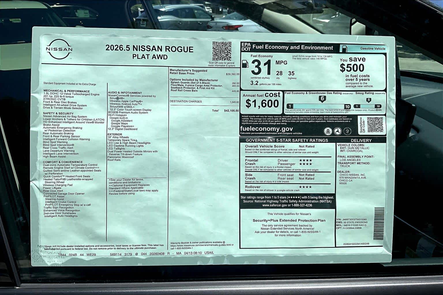 2026 Nissan Rogue Platinum