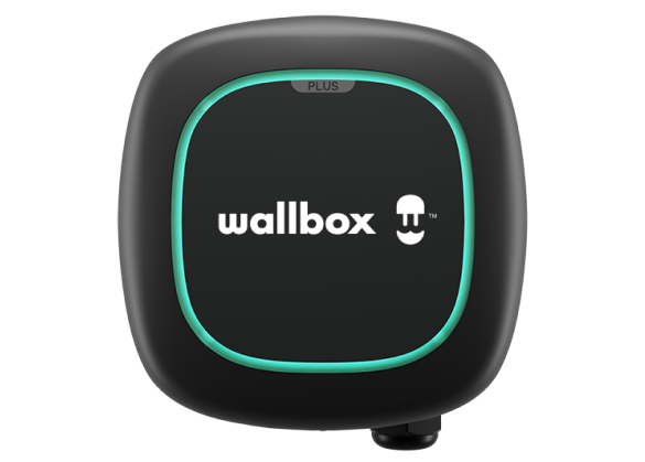 Close-up image of Wallbox charger | Chico Nissan in Chico CA