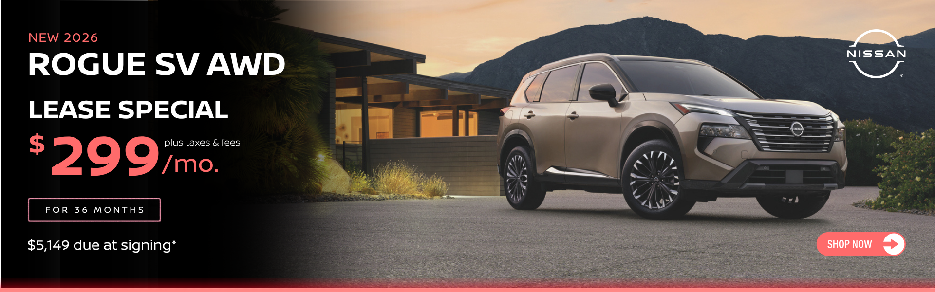 June Rogue SV Lease Special $299/mo.