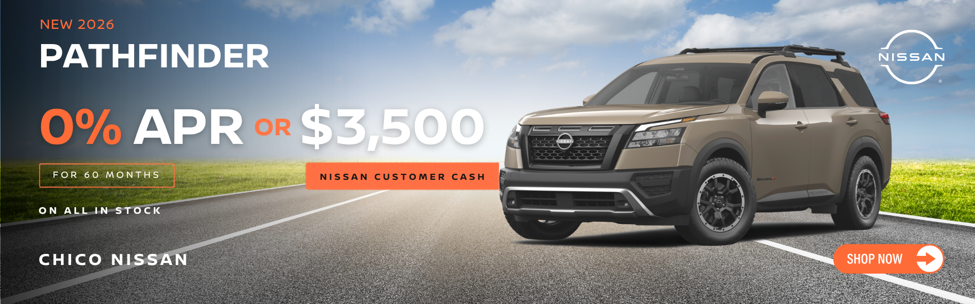 Nissan Pathfinder 0% APR Special