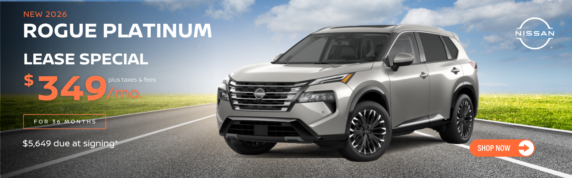 May 2026 Nissan Rogue Lease Special
