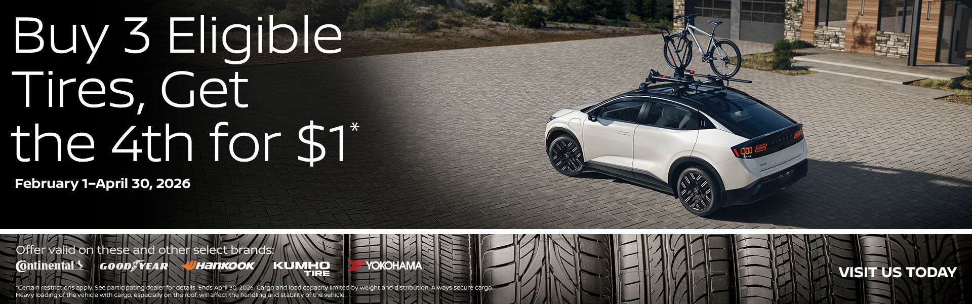 Buy 3 Tires Get the 4th for $1