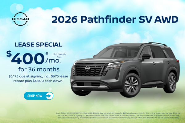 2026 Nissan Pathfinder Lease