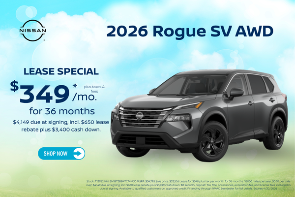 2026 Nissan Rogue Lease
